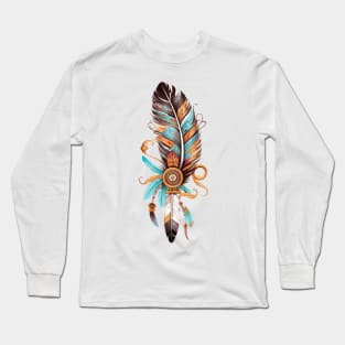 Native American Feather #1 Long Sleeve T-Shirt